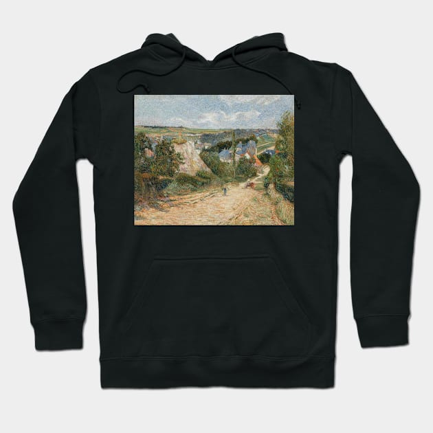 Entrance to the Village of Osny by Paul Gauguin Hoodie by Classic Art Stall